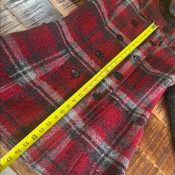 Bomboogie Italian Black wool Pea Coat size 2 - Picture 9 of 15